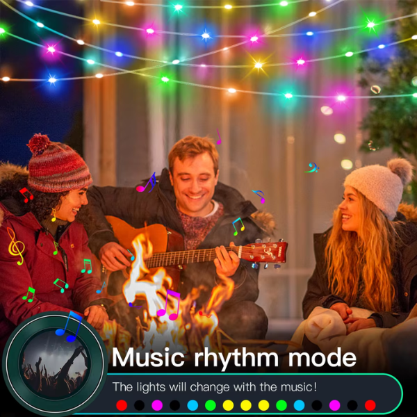 Bluetooth Christmas LED Lights with Music Sync