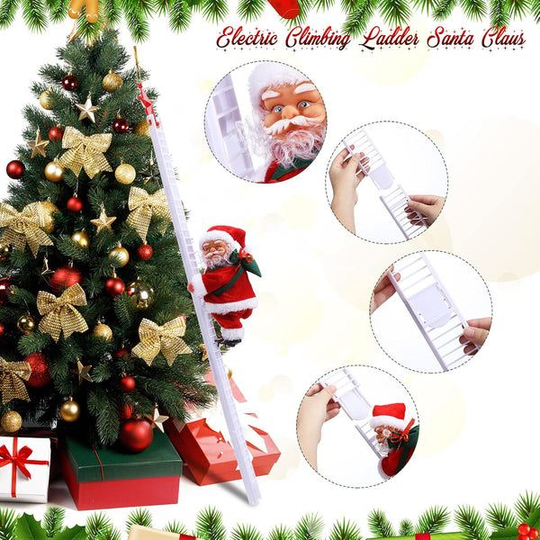 Ladder Climbing Santa Claus