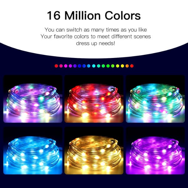 Bluetooth Christmas LED Lights with Music Sync