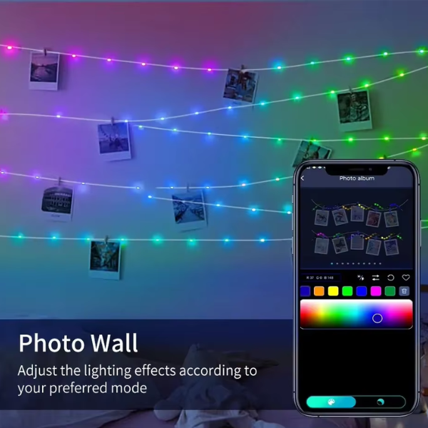 Bluetooth Christmas LED Lights with Music Sync