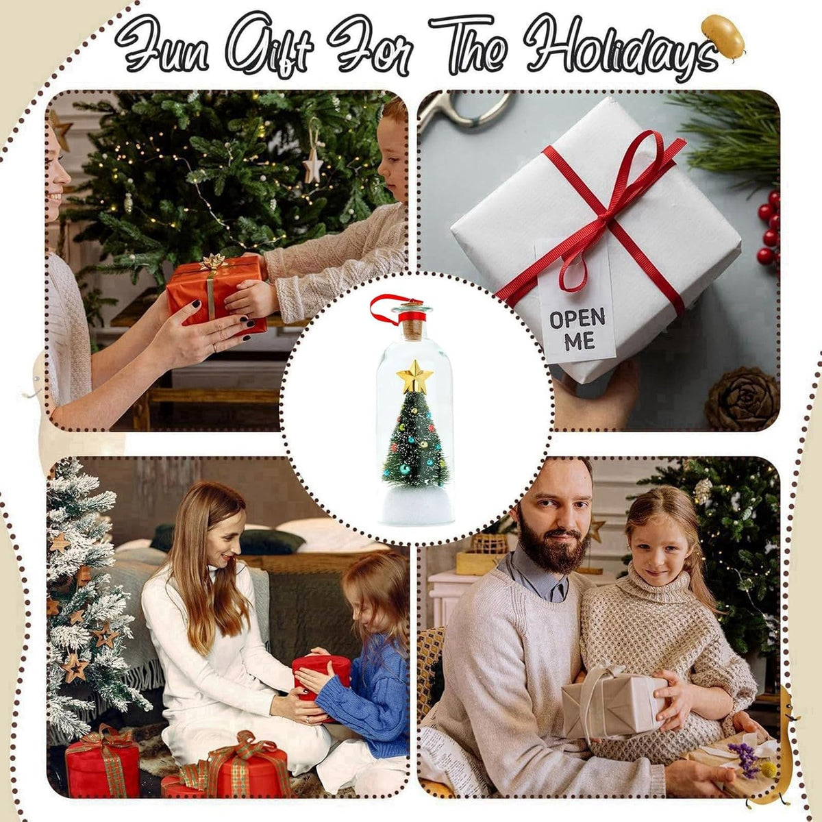 Christmas Tree Message in a Bottle – Personalized Gift