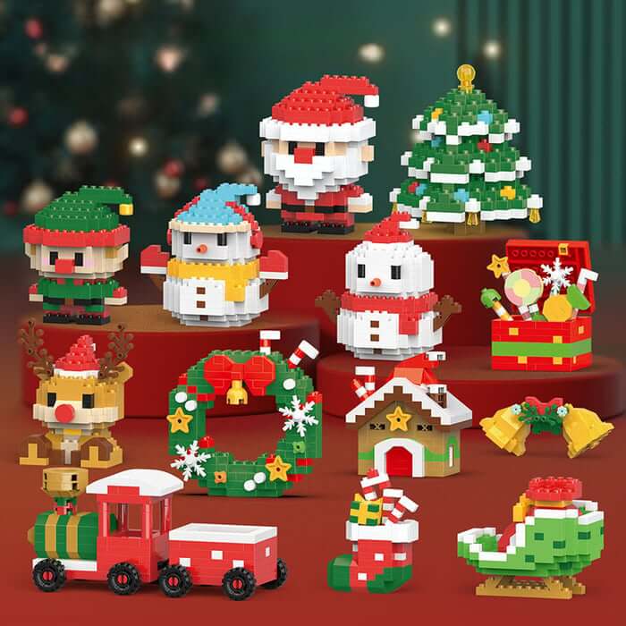 Santa Claus Building Blocks Set