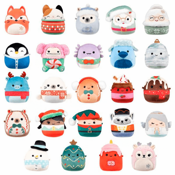 Squishmallows 24-Day Micromallows Holiday Plush Advent Calendar